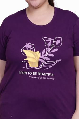 Image of In Love Women's Plus Size Longline T-Shirt with Side Pocket, 3 /4 Sleeve, Crew Neck