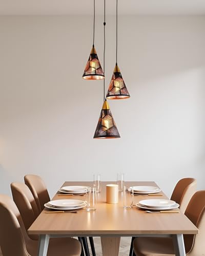 Image of Lyse Decor Hanging Lamps for Living Room, Pendant Lights for Drawing Room Center, Dining Table Light and Bedroom Lights (Without Bulb)