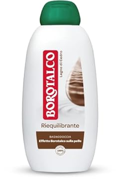 Borotalco Bagnodoccia Riequilibrante Legno di Cedro, Bagnoschiuma Corpo, Formula Riequilibrante, Profumo Seducente, Effetto Borotalco sulla Pelle, Dermatologicamente Testato, Flacone da 600 ml