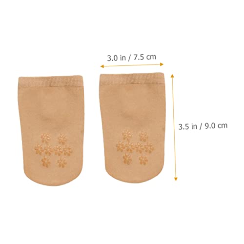 10Pairs Half Toe Socks Women Non-slip Nylon Toe Covers Invisible Lightweight Design for High Heels Clogs and Slippers Comfortable Breathable Machine Washable3