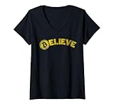 Photo Gallery donna bitcoin crede crypto digital currency classic maglietta con collo a v Photo Gallery donna bitcoin crede crypto digital currency classic maglietta con collo a v