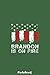 Produktbild Brandon Is On Fire - Lets Go Notebook: Donald Trump Notebook/Journal ... 110 pages Gift for people