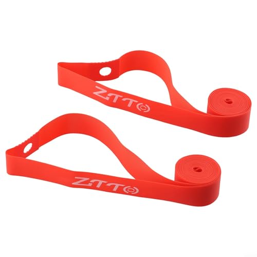 Yhenlovtt Ztto - Llanta de PVC y 10 m para bicicletas de carretera y montaña, forro rojo sin cámara con cinta de protección antipinchazos y negro 27.5 para tamaños 700c (700C negro)