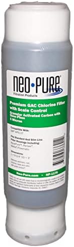 Neo-Pure NP-117S Premium Chlorine Water Filter with Slow-Phos Scale Control - Single Compatible with 3M Aqua Pure APS117 with Phosphate 2pack
