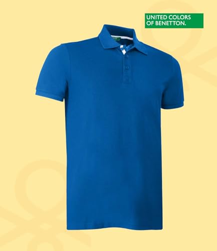 Image of United Colors of Benetton Shirt for Men | Tees for Man | Half Sleeves Plain Stylish Regular Fit Polo | Collar Tshirt | T-Shirt | Stylish Mens Tshirt