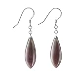 Franki Baker Natural Bloodstone (Heliotrope) Gemstone & 925 Sterling Silver Drop Earrings