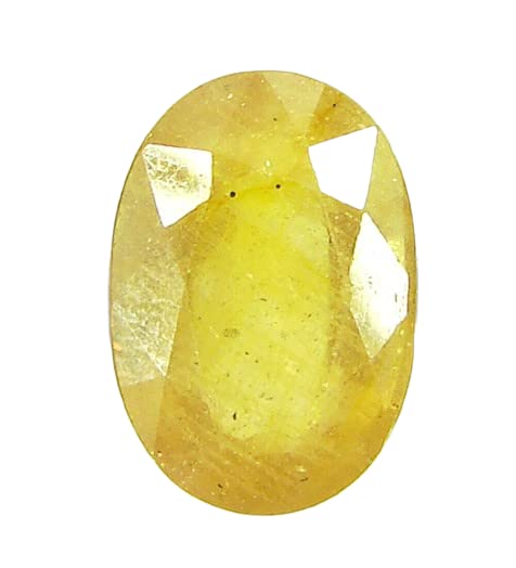 Zafiro amarillo de Ceilán de 6,77 quilates para alta joyería artesanal