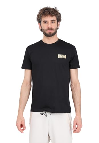 EA7 T-shirt pour homme mode sportswear chic noir 3DPT07 PJM9Z