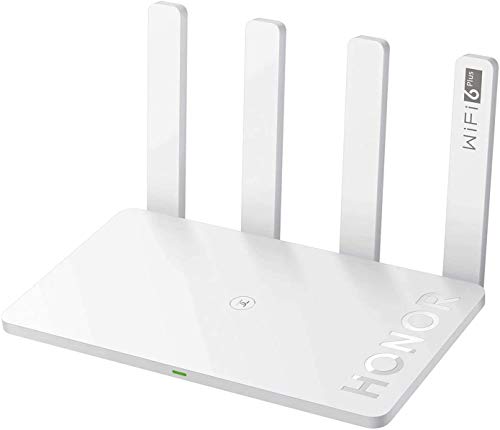 HONOR Router 3 WiFi 6+ 3000Mbps Enrutador de Cable Inalámbrico WiFi Ethernet de Doble Núcleo de 2,4GHz 4 Puertos LAN, Amplificador Wi-Fi Control Parental Intuitivo
