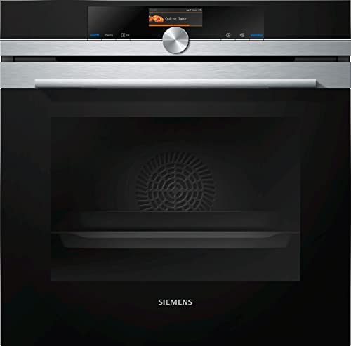 Siemens HB676G0S1 Einbau-Backofen iQ700, Integrierbarer Backofen 60 x 60cm, activeClean, TFT-Display, cookControl Plus…