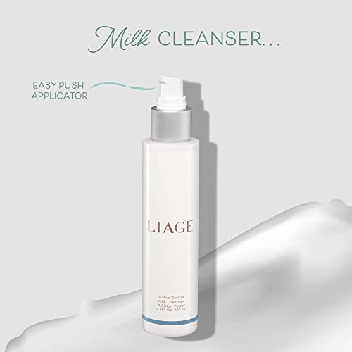 Liage Extra Gentle Milk Cleanser For Face With Natural Coconut Oil, Chamomile Extract & Safflower Oil, Moisturizing Face Wash, Clinically Tested For Dry, Irritated & Sensitive Skin For Women And Men #TOP4