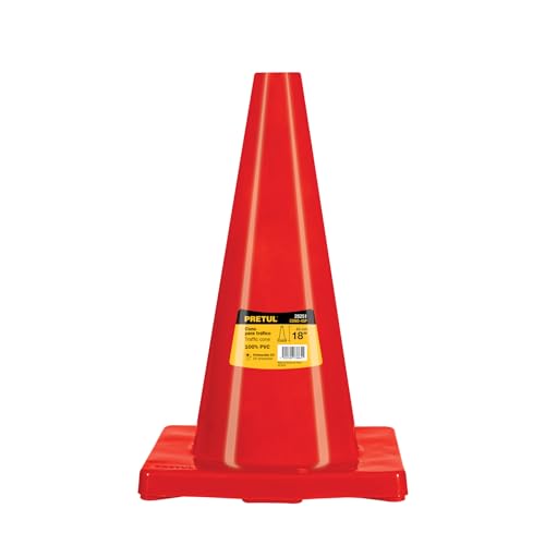 Auxilio Vial, Tools Pretul CONO-45P, Cono de precaución de 45 cm de PVC