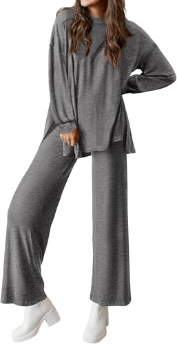 Ensemble pantalon large et haut manches courtes femme pour oublier les vêtements serrés