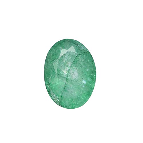 GEMHUB EGL Certified Natural Green Emerald 5.70 Ct Oval Shaped