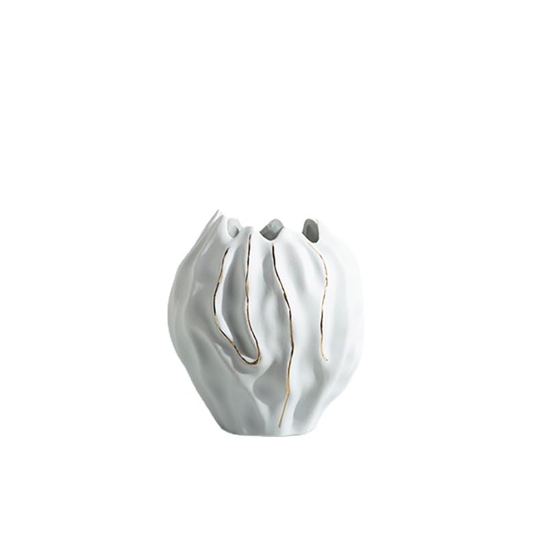 Vase ligne dorée en céramique haut de gamme TUSUOD