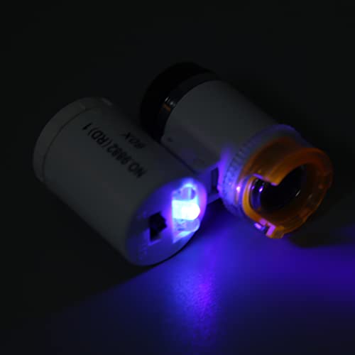 Image of Mini Microscope, 60x Portable Handheld USB Microscope Camera, Telescopic Design, Wide Irradiation Range(9882(RD) 1 White)