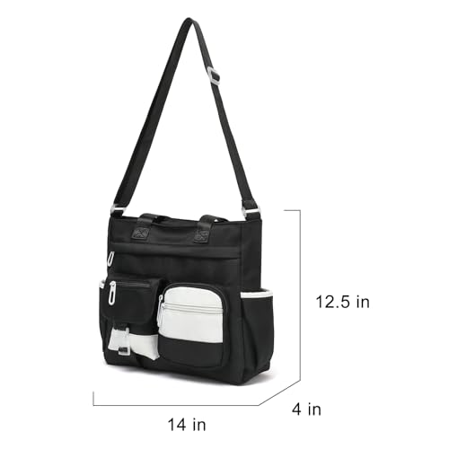 Bolso bandolera Phaoullzon para mujer color negro miniatura 4
