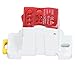 690V 80A DIN Rail Terminal Block Distribution Box,Spliceable Brass Conductor Terminal Junction Box,for Various Power Distribution Needs (Red)
