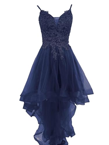 Robe de soirée en tulle bleu marine pour mariages et galas chic