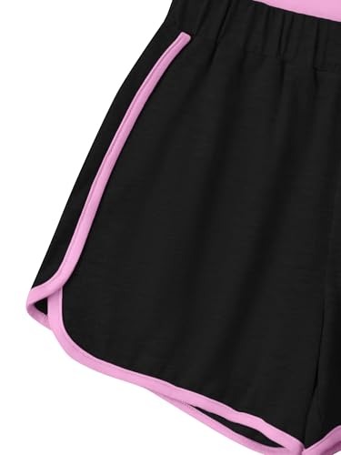 Image of Girl's 2 Piece Outfits Cute Summer T-Shirt and Graphic Shorts Clothing Sets
