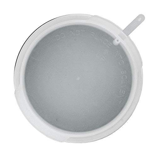 Image of Master Pro 1000 ml Aluminum Gravity Feed Spray Paint Gun Cup with Plastic Push On Lid - Cup Fits on a Master Pro 44 Series High Performance HVLP Spray Gun