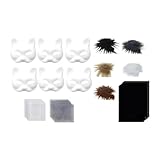 Colcolo DIY Kit Vollgesicht handgefertigte Kostümmaske für Frauen Männer Anfänger Halloween, Style D