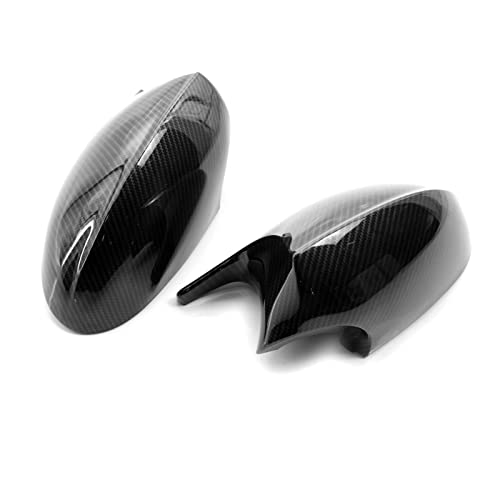 Xtahdge For BMW E90 E91 E92E93用の1ペアカーボンファイバーM3スタイルサイドミラーカバーキャップの交換, Carbon Fiber