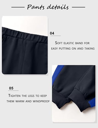 Image of Toddler Boy Clothes Long Sleeve Hoodie Sweatsuits Tops and Pants 2Pcs Boys Fall Winter Outfits Set