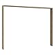 Forte NARAGO Passepartout 280, Passepartout für Kleiderschrank, Holzwerkstoff, Mauvella Eiche Dekor, 279,4 cm breit, 214,4 cm hoch, 23,8 cm tief