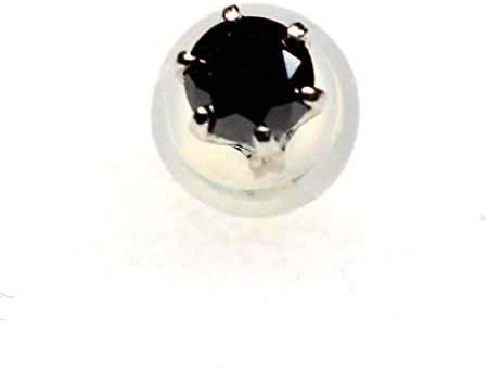 プラチナ ブラックダイヤ 片耳 ＢＤ0.15ct 3.3ｍｍ
