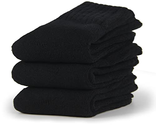 Image of BenSorts Women's Winter Boots Socks Thick Warm Cozy Crew Socks Solid Color Gifts