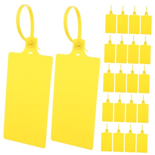 KICHOUSE Pcs Logistics Tag Sturdy White Shipping Tags Strings Cable Labels for Electronics Luggage for Labeling