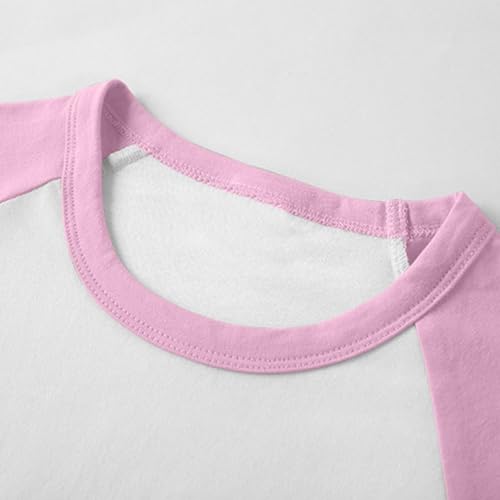 Kids 2 Piece Tracksuit Sets Toddler Baby Girls Boys Colorblock Raglan Long Sleeve Top and Jogger Pants for 1-12 Years4