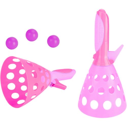 Storio Toys Click and Catch Twin Ball Launcher Game with 3 Balls Indoor Outdoor Toy Set, Pop & Catch Ball Play Fun for Boys & Girls - Pink & Purple (B0DDKLKSYW) Amazon Price History, Amazon Price Tracker