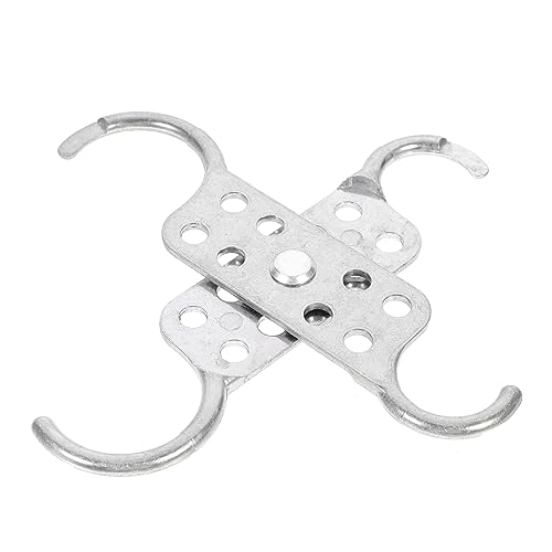 KICHOUSE 8 Safety Buckle Device Aluminum Lock Professional Safety Locks Safety Lock Hasp Lockout Tagout Hasp Padlocks Universal Lock Professional Hasp Locks Factory Lock Safe Lock Silver