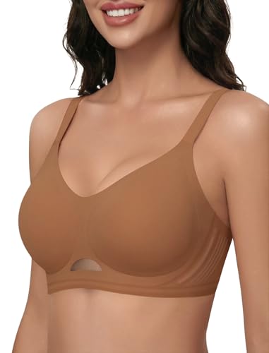 Image of Wireless Bras for Women No Underwire Seamless Buttery Bralettes Smoothing Women's Bras Full Coverage Shapedly Bra