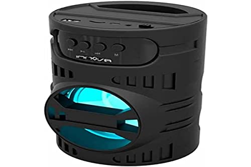 Innova Altavoz portátil Innsoul 5W 800mAh Bluetooth Negro/Azul Ø11,5x16 cm
