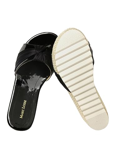 Image of Marc Loire Women's Open Toe Slip On Wedges Footwear for Casual, Outdoor, Party and Holidays