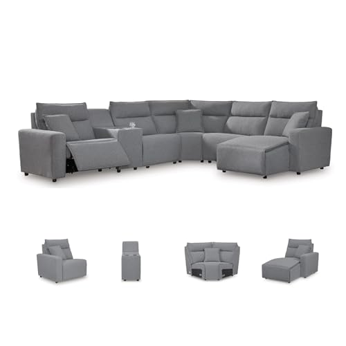 Image of Signature Design by Ashley 6-Piece Power Recliner Sectional with Console