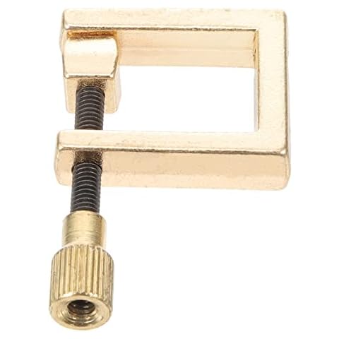 Vaguelly Brass Square Clip for Violin Repair Cover