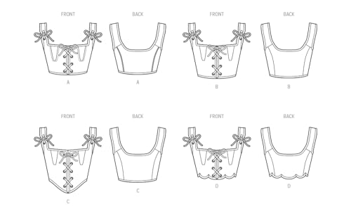 SIMPLICITY Sewing Pattern SS9943Y5 Misses' Corset Costumes Y5 (18-20-22-24-26), Multicoloured, Sizes 18-20-22-24-26 - Image 2