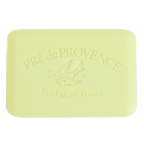 Image of Pre de Provence Artisanal Soap Bar, Enriched with Organic Shea Butter, Natural French Skincare, Quad Milled for Rich Smooth Lather, 8.8 Ounce, Linden