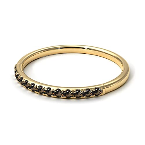 Choose Your Color Gemstone Eternity Stacking Engagement Ring Gold Plated Vintage Style Promise Band Round Cut Birthstone Ring Gift Jewelery for Women Girls Size 4,5,6,7,9,11,123