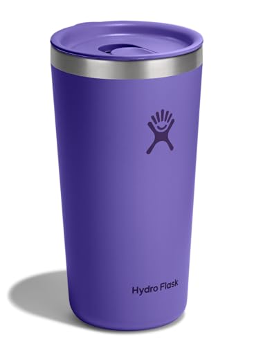 Hydro Flask All Around Tumbler Press-In Lid, Insulated Travel Mug, Stainless Steel Coffee Cup 20 Oz Utopia Purple - image 2