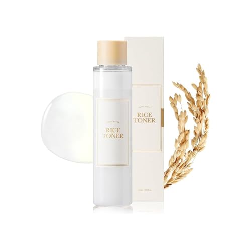 FUIN Hydrating Rice Toner for Glowing Skin - 77.78% Rice Extract Milky Essence with Niacinamide Vegan & Fragrance-Free Deep Moisturization for Dry Dull Combination Skin 5.07 Fl Oz