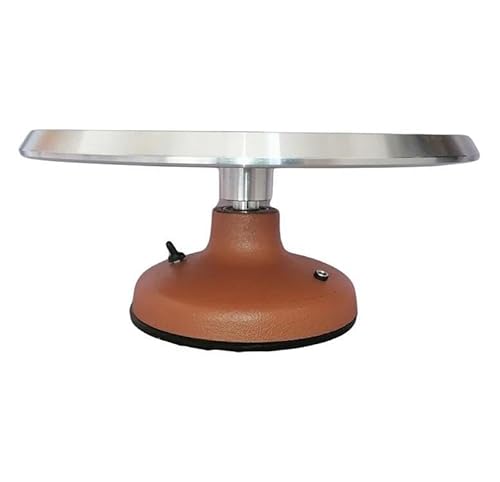 Electric Cake Turntable Aluminum Alloy Electric Frosting Turntable Beginner-Friendly Auto-Rotating Cake Decorating Stand