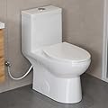 HOROW HR-LT137W Elongated One Piece Toilet with Soft Close Seat, Powerful & Quiet Dual Flush 1.1/1.6 GPF, 12 Rough-In, 27.1x 14.6x 29.3 inches, White
