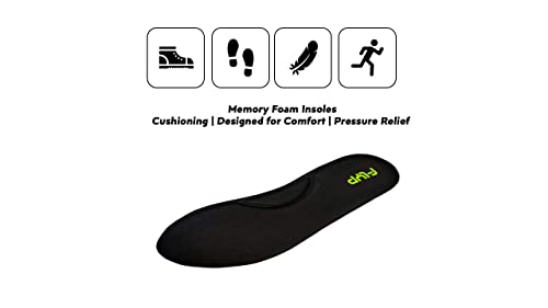 Image of FLYP Memory Foam for Shoes Insole | Shoes Heels for All Shoes | Memory Foam Insoles Shoes Cushion (6, Black)