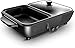 DZX Grand Gril, Gril Électrique Ménager Pot Chaud Mini Pot Chaud Barbecue Poêle Antiadhésive sans Fumée Intégrée Barbecue Multifonction Machine À Frire Électrique Four Poêle À Domicile Portable CK
