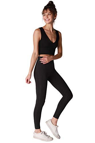 NIKIBIKI Women Seamless Plunge V-Neck Ribbed Crop Top, Made in U.S.A, One Size4